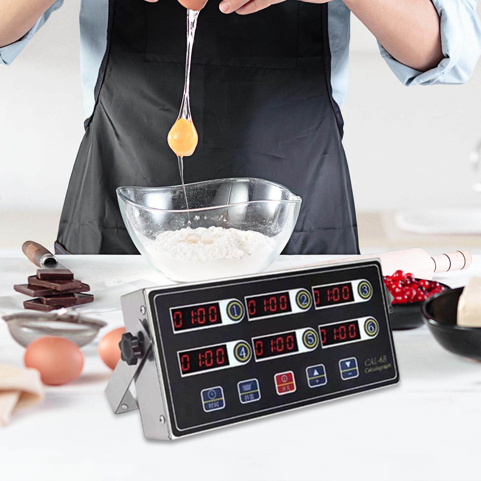 Kitchen Set Bakery - Wielokanałowy programowalny zegar LED do kuchni,