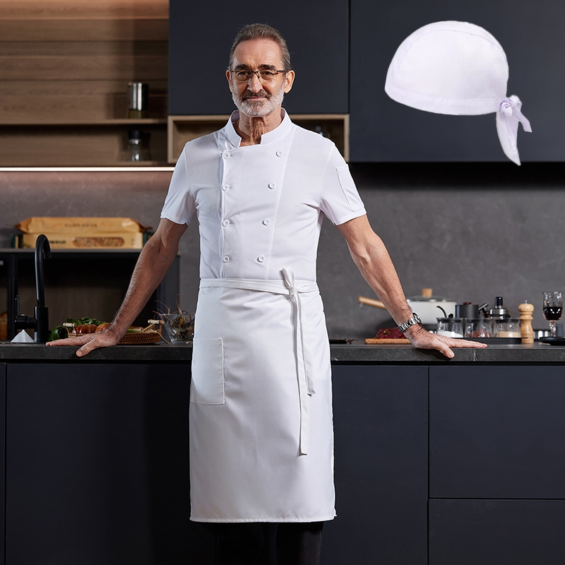 Kitchen Set Bakery - Zestaw 3-częściowy uniformu kucharskiego hurtowo: fartuch