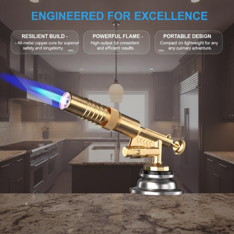Kitchen Baking Torch - Palnik spawalniczy, palnik gazowy, dmuchawa płomienia,