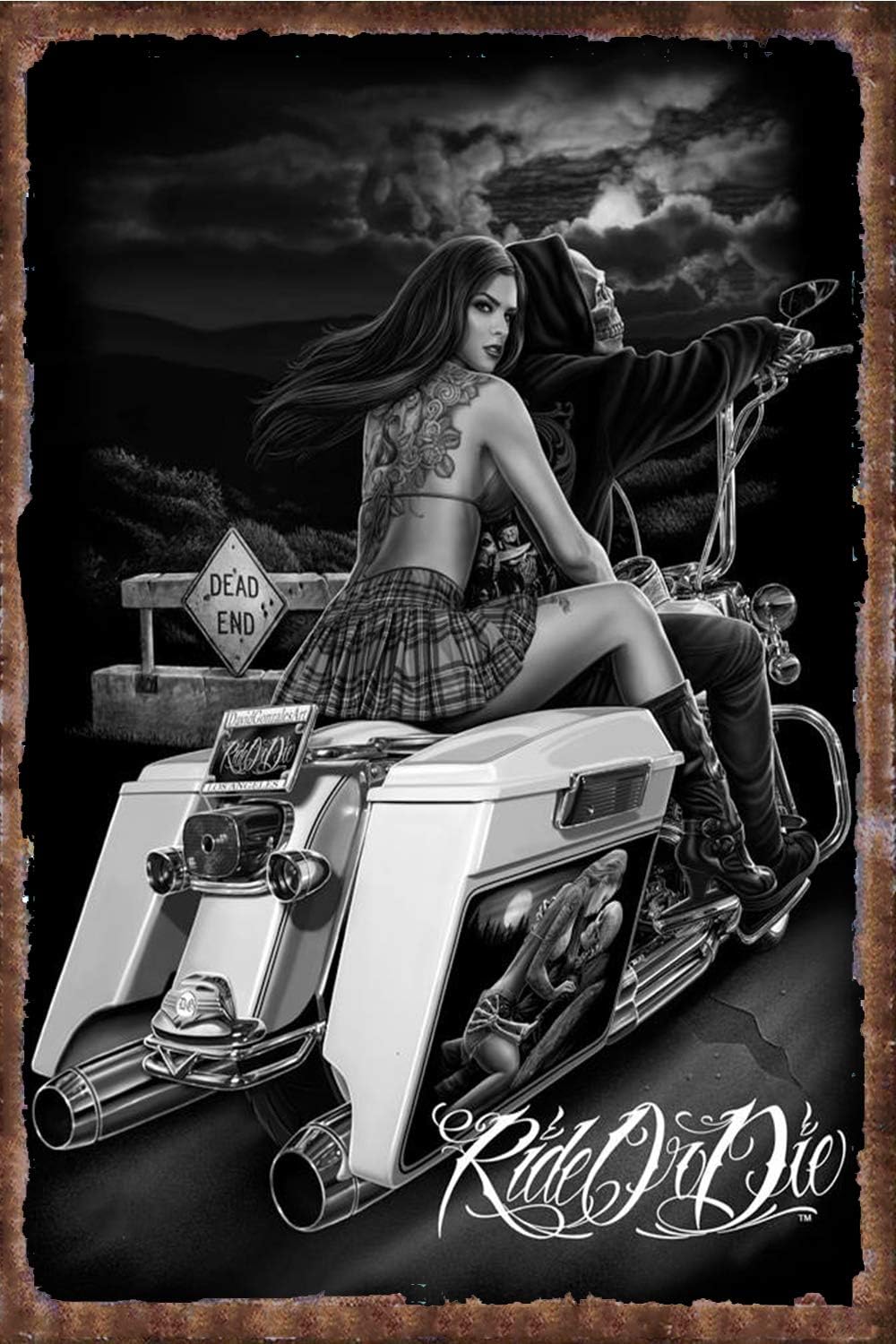 Vintage Metalowy Znak Ride or  – Kitchen Up recenzja i cena