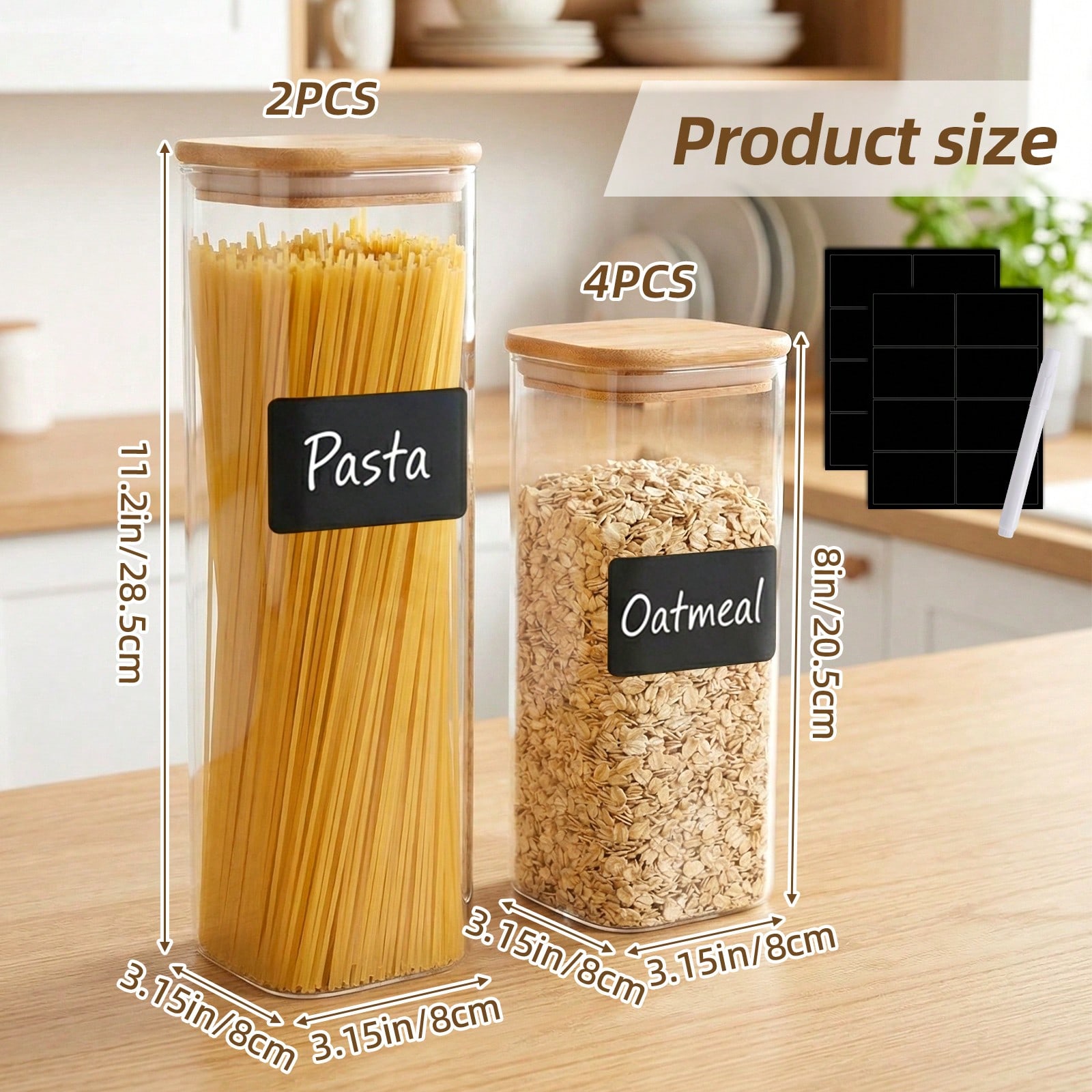 6/12 sztuk szklanych pojemnikó – Kitchen Baking Containers recenzja i cena