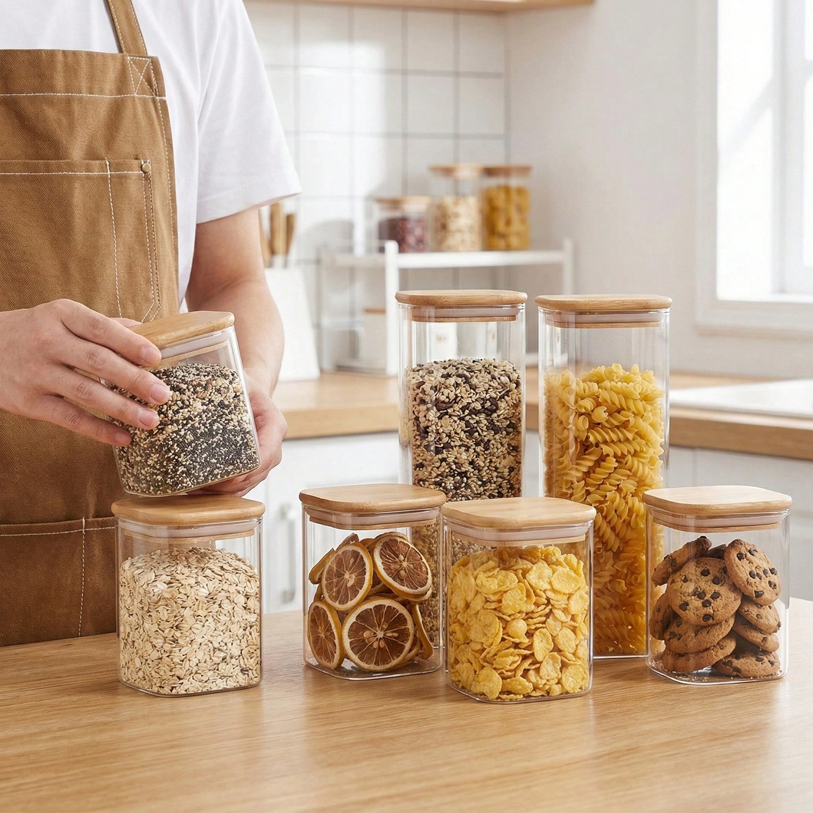 6/12 sztuk szklanych pojemnikó – Kitchen Baking Containers recenzja i cena