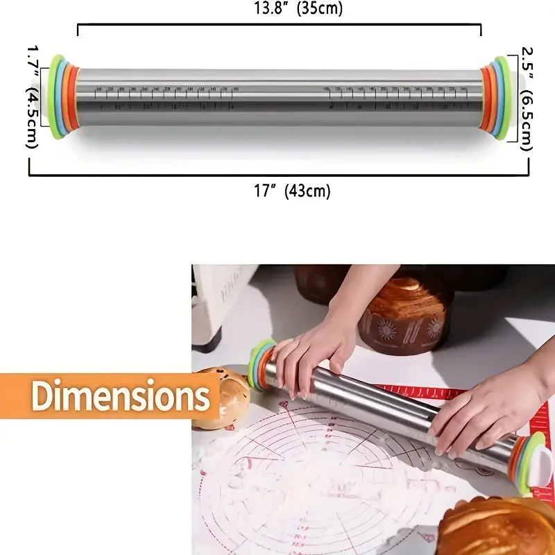 Wałek do ciasta o regulowanej  – Kitchen Roll Baking recenzja i cena