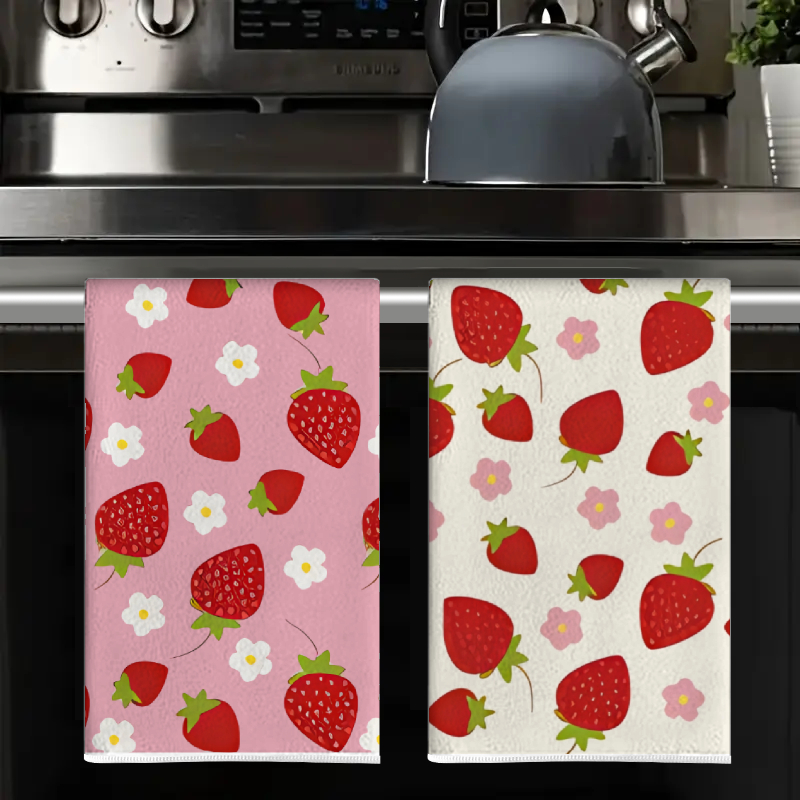 2 szt., Różowo-białe ręczniki  – Kitchen Baking Cloth recenzja i cena