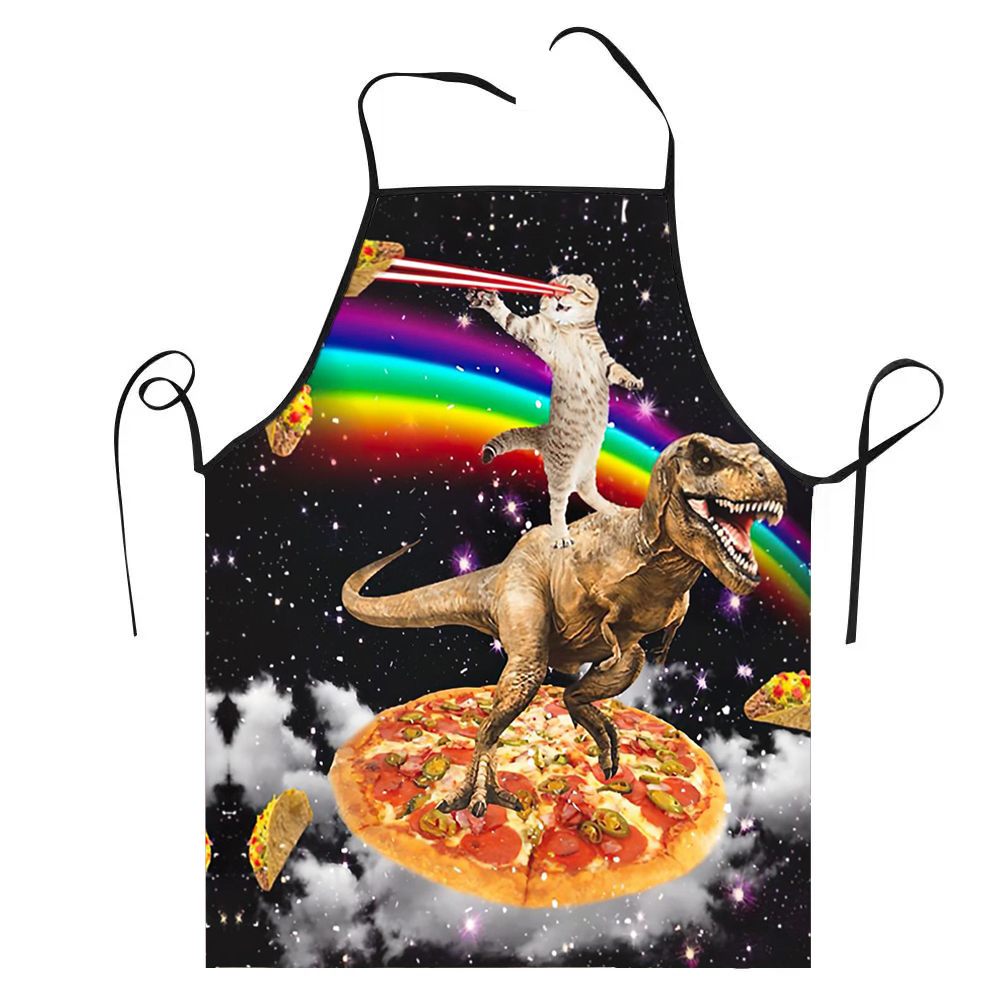 68X95cm Unisex Space Pizza Cat – Kitchen Baking Cloth recenzja i cena