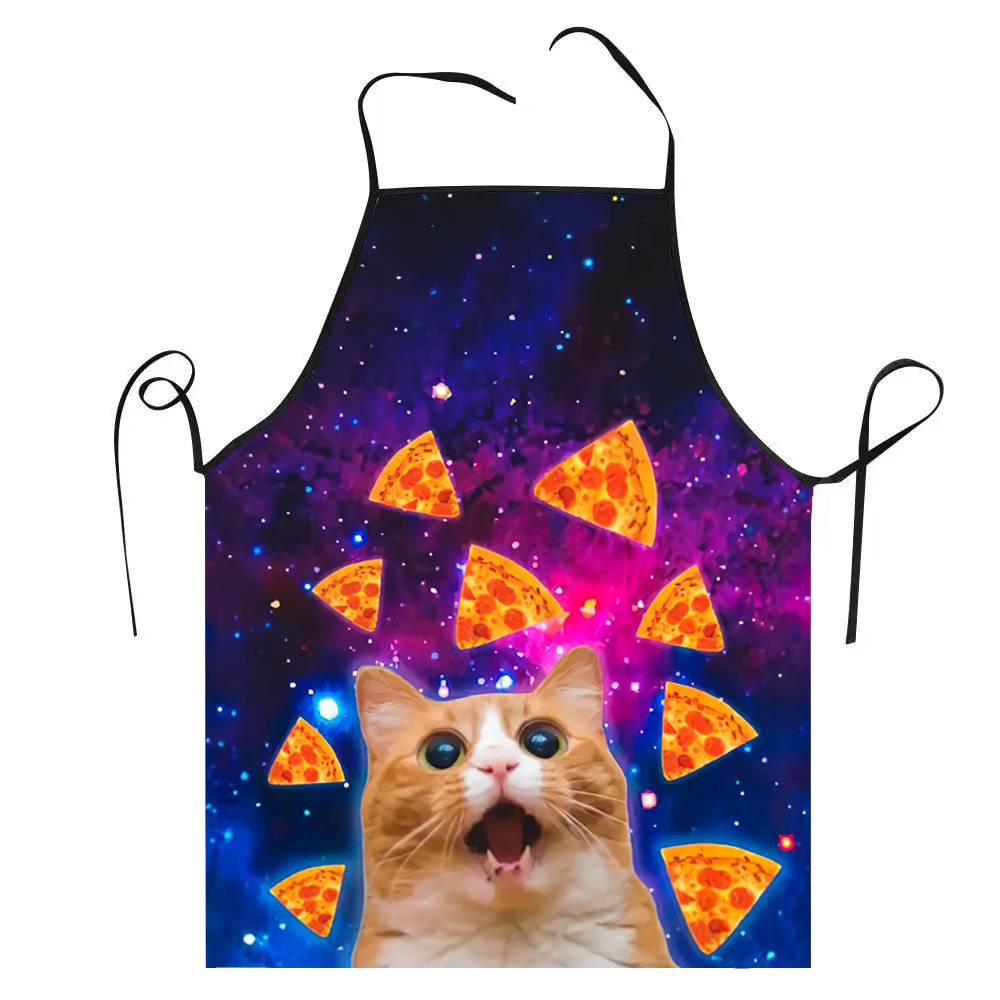 68X95cm Unisex Space Pizza Cat – Kitchen Baking Cloth recenzja i cena